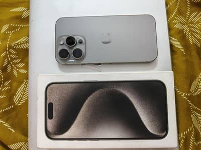 iphone 15 pro new condition 10/10  128 GB non pta with box original