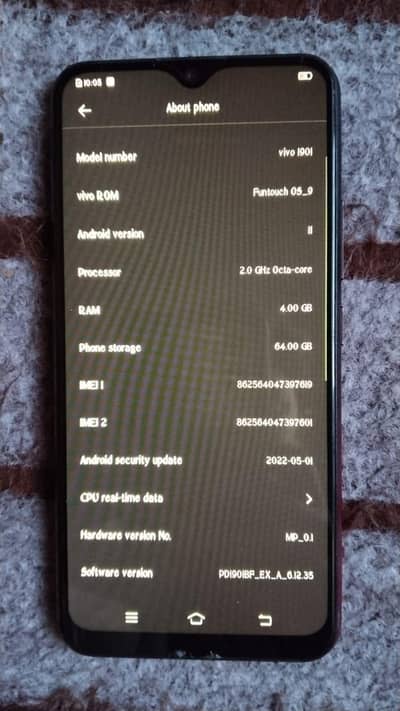 smart phone/vivo redish/use phone