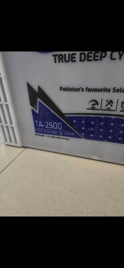 Osaka 12V Tall Tubular Battery 2.5 Years Used