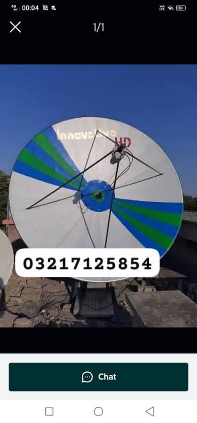 HD Recevier and Dish antenna 03217125854