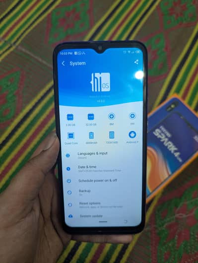 Tecno spark 4 lite Pta approved dual SIM