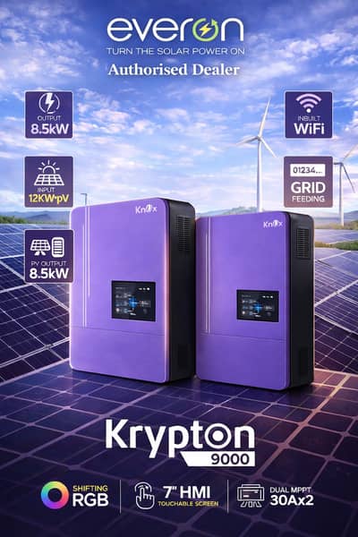 knox Hybrid Ongrid Inverter 4kw, 6kw, 8kw, 10kw, 15kw, 20kw