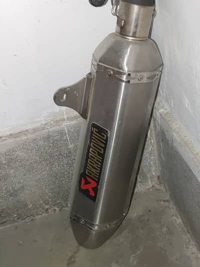 acrapovic exhaust with bend pipe