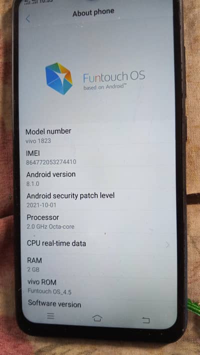 vivo1823 model hai 2 32 all ok only kit