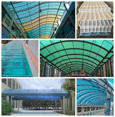 Fiber sheets / Fiber windows shades / fiber sheets sheds / car parkin
