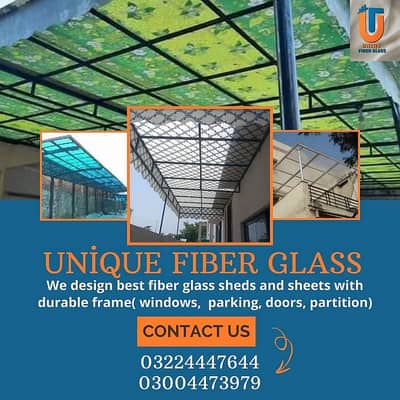 Fiber sheets-Fiber windows shades-fiber sheets sheds-car parking sheds