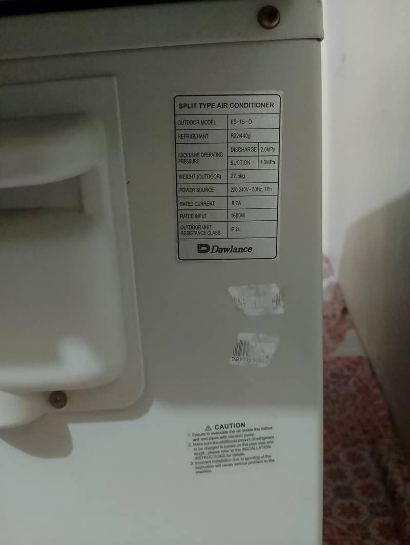 Dawlance split unit 4