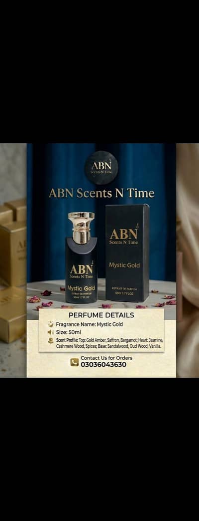Perfumes| Perfume| Fragnances| 50ml | Mystic Gold BY ABN