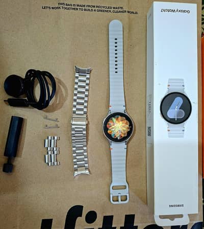 Samsung Watch 7 LTE esim 44M | Complete Box | With 2 Straps | Open Box