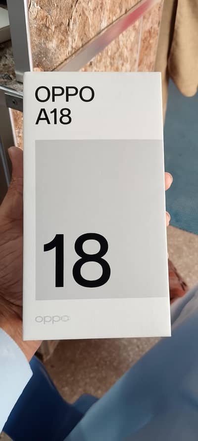oppo a18. total original with box charger 4=128