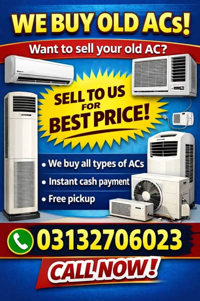 AC / Used AC & Window Ac / Split Ac / Dc Invertor / Ac purchase