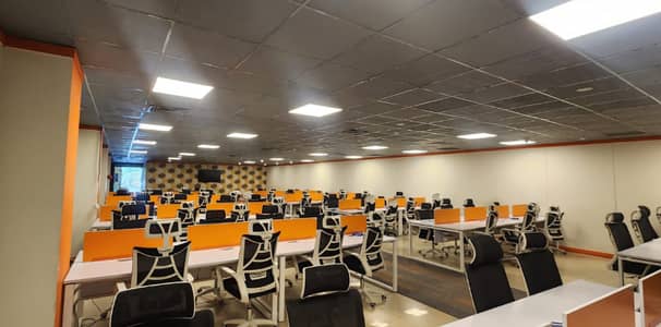 Main Road New Ready IT Office 3000 Sqft with AC , Power Backup ,Lift etc for rent in I-9