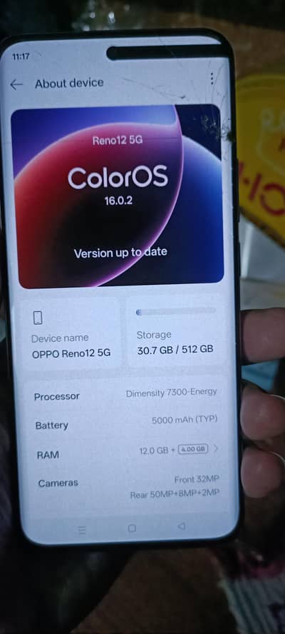 OPPO Reno 12 5g panel