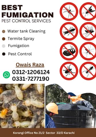 Fumigation service | Pest control services Termite spray Demak Control