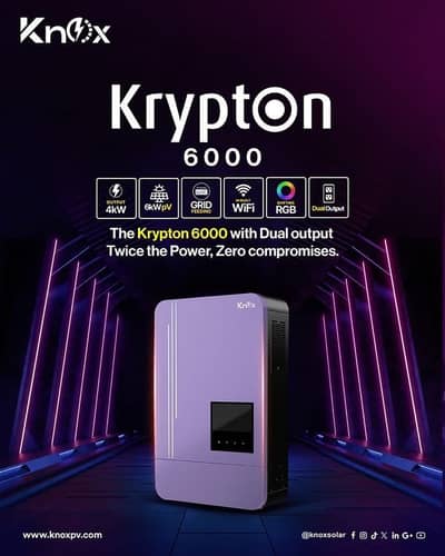 knox Hybrid Inverter 4kw, ip21 Dual Output wifi