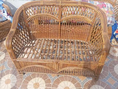 Cane sofa set