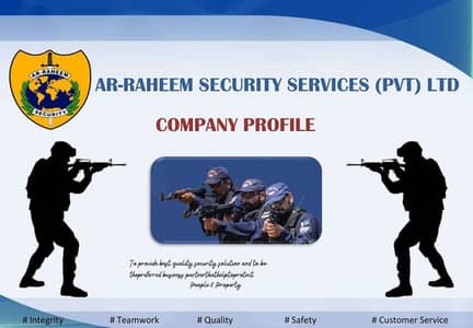 Security Guard Service / Body Guard Services Available