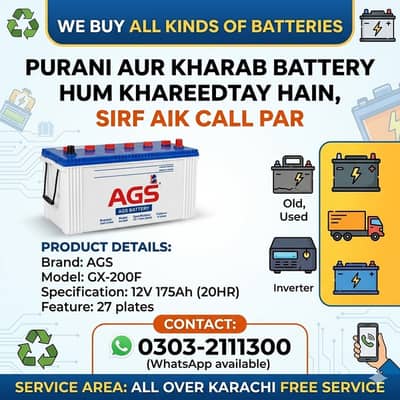 Sell Your Used UPS Battery Fast – Karachi