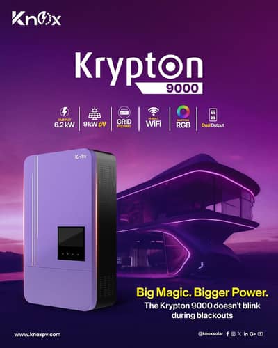 knox Hybrid Inverter krypton 9000 6.2kw 51.2V