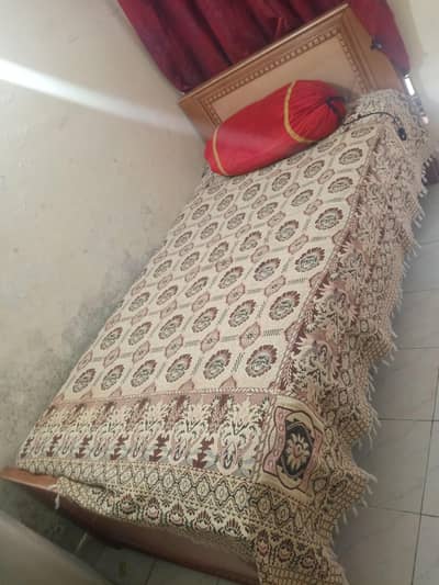 single bed with spring matres 25k