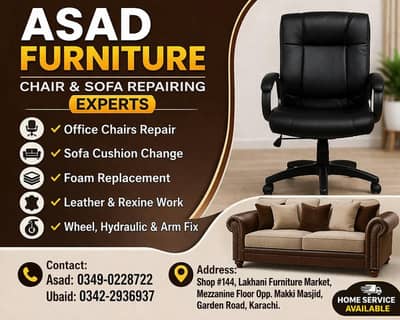chair and sofa's repairing service