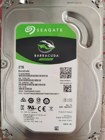 Seagate Barracuda ST2000DM006 2TB 3.5" Internal Hard Drive - SATA