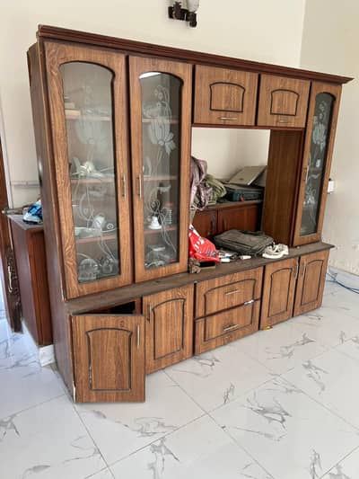 Wall Wood Cabinet Showcase For Sale