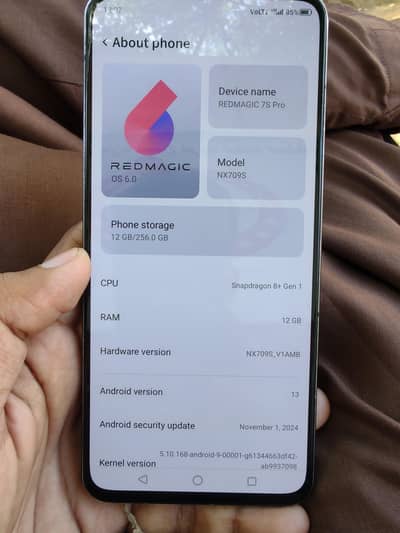 REDMAGIC 7sPro Dual Sim Approved Gaming phone