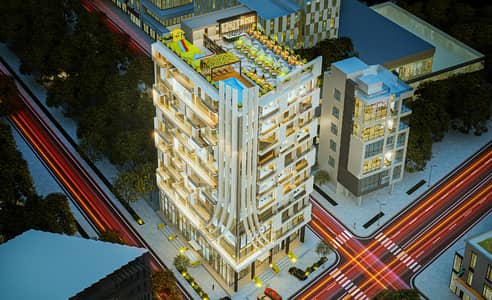 1 Bed Luxury Apartment For Sale on Easy installment On the front of Al Kabir Town Phase 2