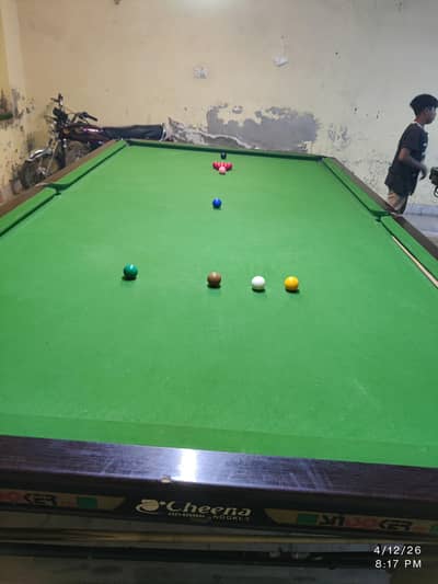 Full size Snooker table 6×12 -Cheena Brand - Good Condtion