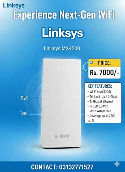 Linksys MX4200 (Velop AX4200) WIFI 6