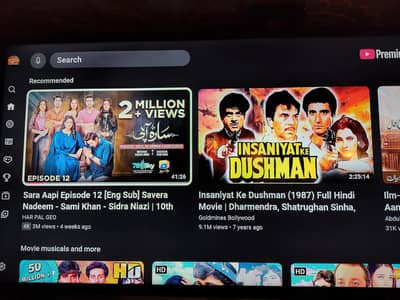 smart led 33 inch voice control airmouse built in YouTube working