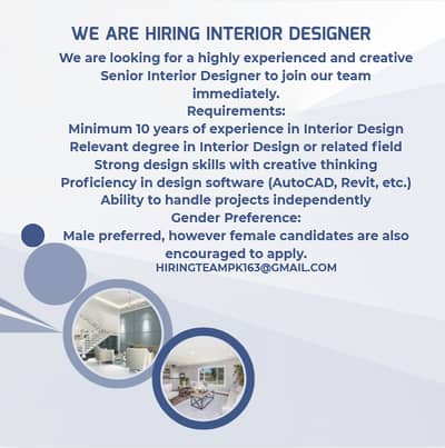 Senior Interior Designe