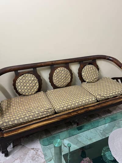 pure Sheesham wood 5 seater sofa set