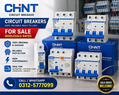 Chint circuit breakers available on whole rates