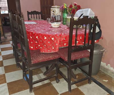 Dining table solid wooden for sale