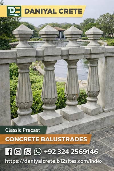 Cement Balustrade – Durable Decorative Railing