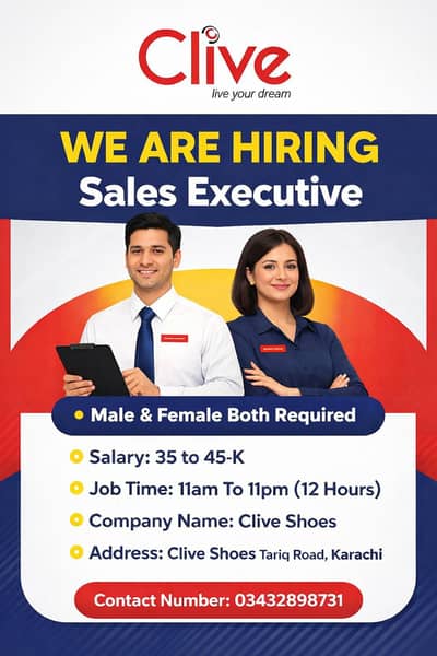 Sales Executive Required | Urgent Hiring | Male & Female Jobs | Jobs