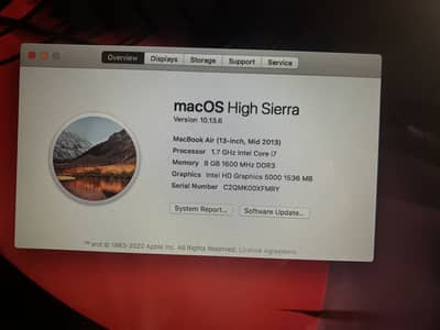 MacBook air Mid 2014