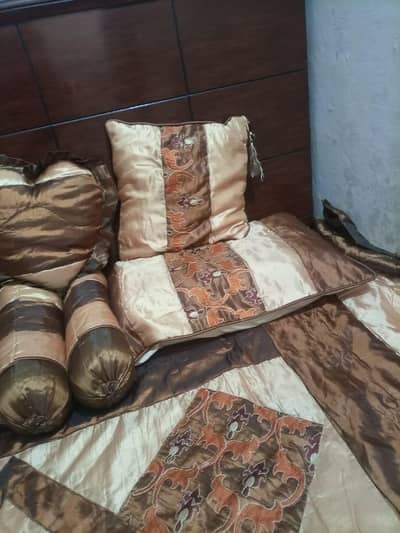 bridal bed sheet and pillows cover