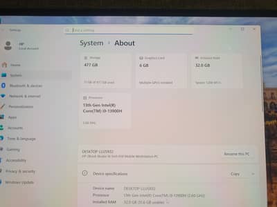 HP ZBOOK STUDIO 16 G10 (SLIM) i9 13900H 13th NVIDIA RTX A1000 6GB DDR6