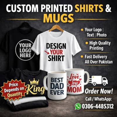 Custom Printed Shirts & Mugs | Design Your Own