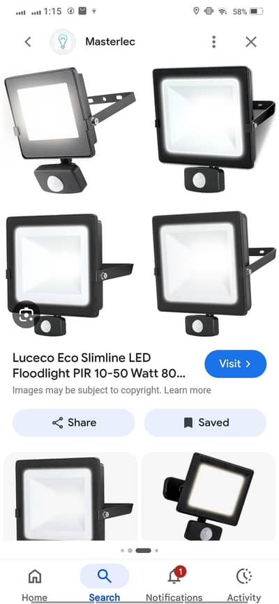 available Saudi Import flood light for home