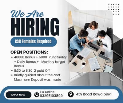 Call Center Job || CSR Required ||  Only Female || ( Age 18 To 30 )