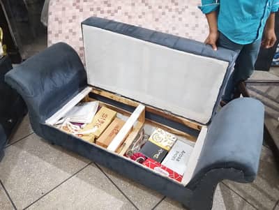 Luxury Grey Velvet Bedroom Set - King Size Bed, Console & Bench