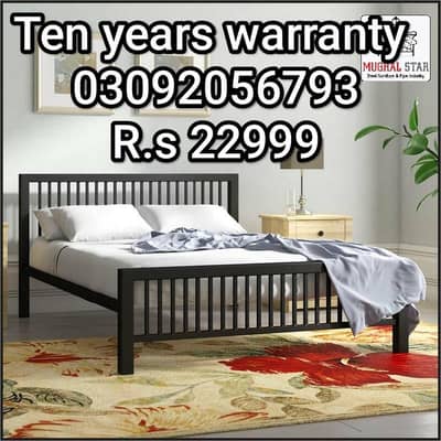 Iron Double Bed|iron single bed|Bed set|steel bed|03092056793
