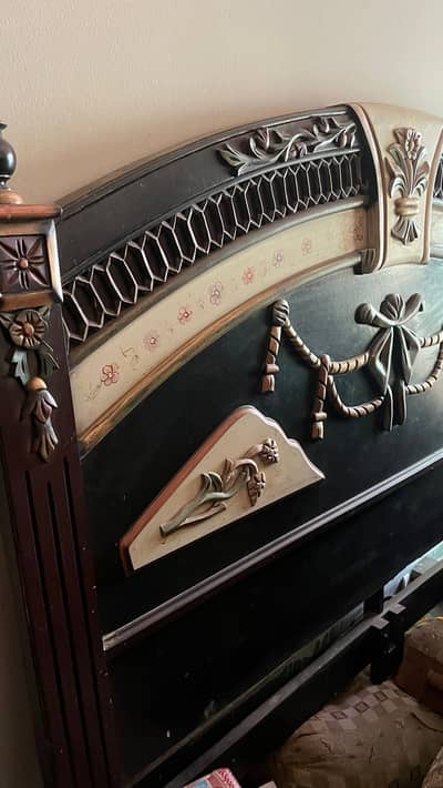 King Size Wooden Bed with Strong Frame – Premium Quality