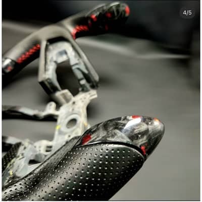 Carbon fiber civic x steering wheel