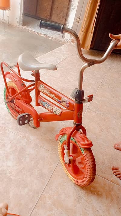 4 to 7 year baby bicycle  red color