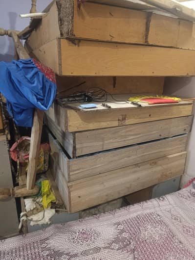 racks shelves and cash. counter